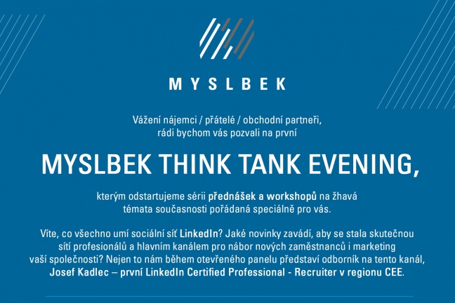 Pozvánka na Myslbek think tank evening